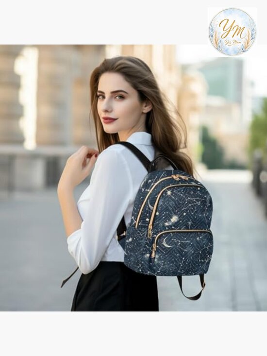 Mini Quilted Nylon Backpack for Women Lightweight Travel Bag Daypack main image 4